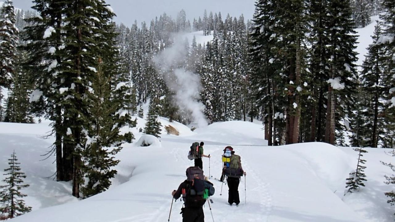 skiing