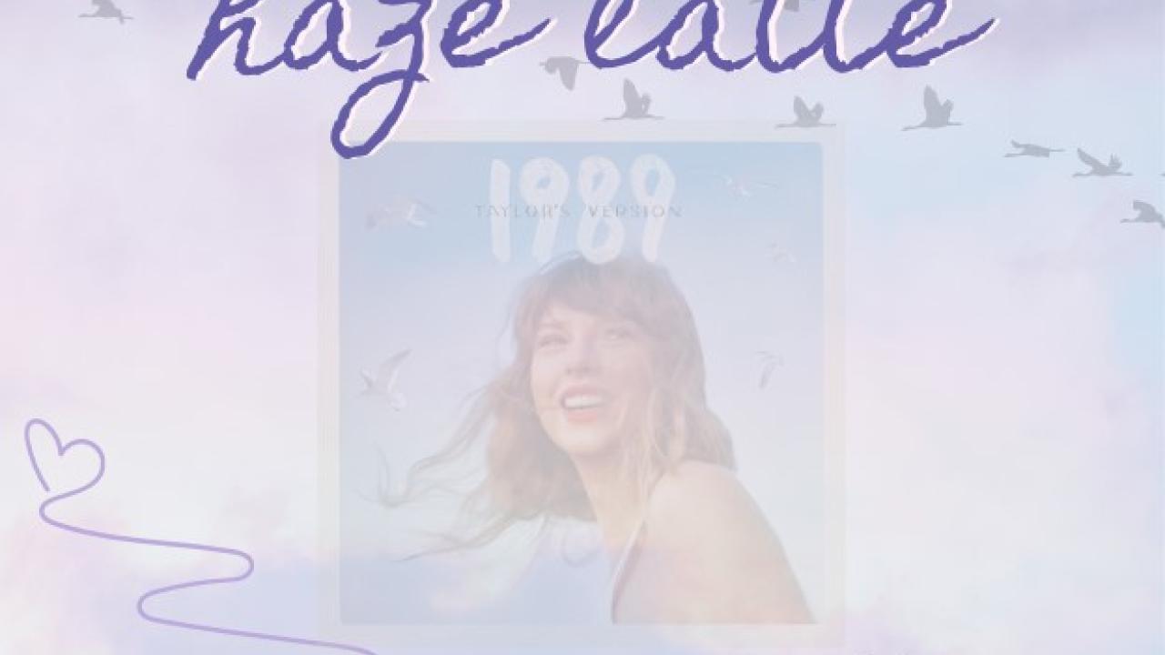 Flyer with Taylor Swift's 1989 rerelease album cover 