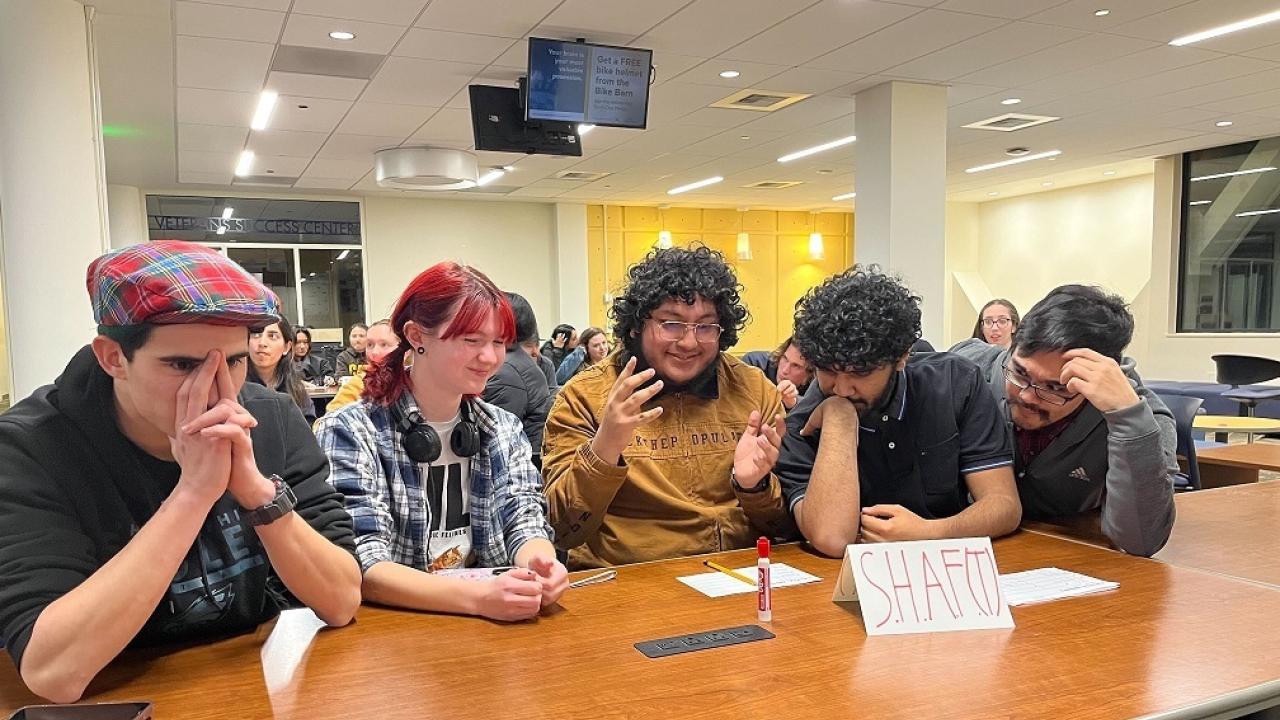 students playing trivia in the MU