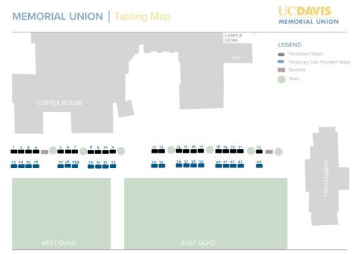 Map of location of MU Spaces