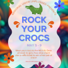 Rock Your Crocs Colorful flyer